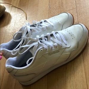 white reebok’s worn once